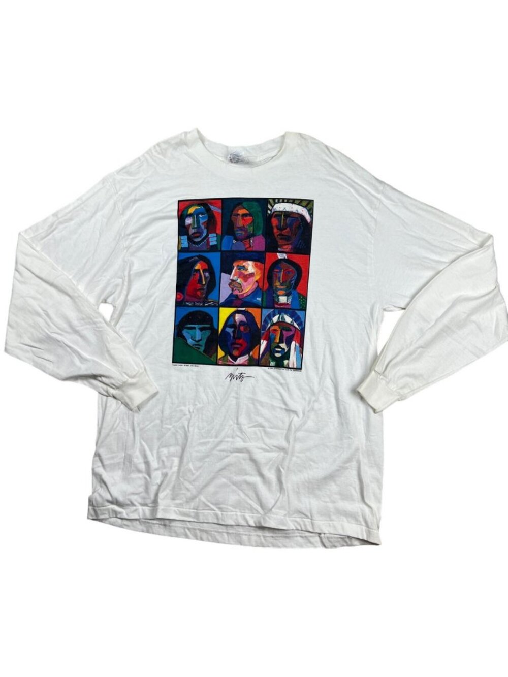 Rare 1993 Custer Suite John Nieto Painting Graphic T Size XL